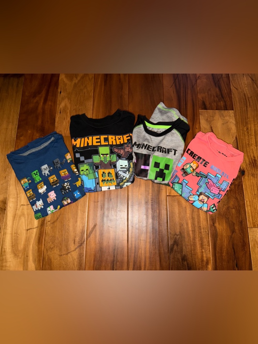 4 Boys Minecraft shirt bundle -size 6/7